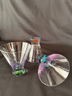 Set of 3 multicolored Dansk Spectra cocktail glasses — photo 8