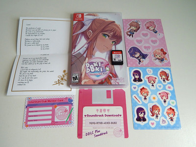 Doki + Doki Literature Club Plus Game Cartridge in Case! Nintendo Switch!
