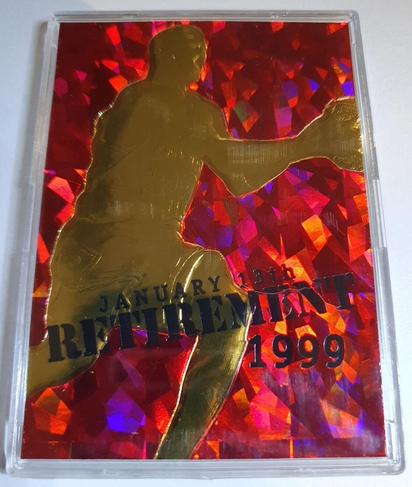 1999 Fleer 23KT золото Майкл Джордан выхода на пенсию 4 карты комплект + бонус - редкая - Изображение 2 из 4
