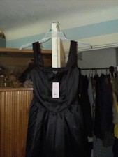 Wild Fable Women's Size Small Square Neck Tank Midi Dress Black