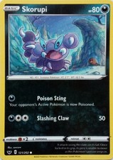 121/202 SKORUPI | COMMON | SWORD & SHIELD POKEMON CARD