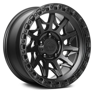 Lock Off-Road LUNATIC Wheels 20x9 (20, 8x165.1, 125.2) Black Rims Set of 4