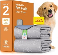 Washable Puppy Pee Pads for Dogs with Pheromones 18" X24" 2 Pack , Traini