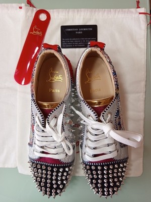 Christian Louboutin Louis Junior Spikes Orlato Flat Multi 