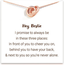 Friend Christmas Gifts for Women, Bestie Necklace, Friend Birthday Gifts for Wom