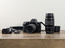 Canon EOS 3 35mm Camera Body With Canon 100-300mm USM and Tamron LD 18-200 DI II