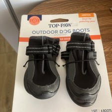 1 Set Medium Top Paw Outdoor Dog Boots Protects Paws From Ice Snow Mud Allergies