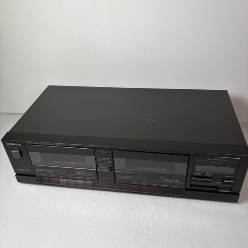 Technics RS-D170W Stereo Double Cassette Deck Dolby B/C High Speed Dubbing READ