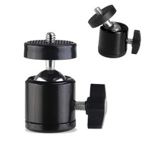 Hot Shoe 1 4 Screw Hole Tripod Mount Camera Head Adapter Ball Head with Lock LED