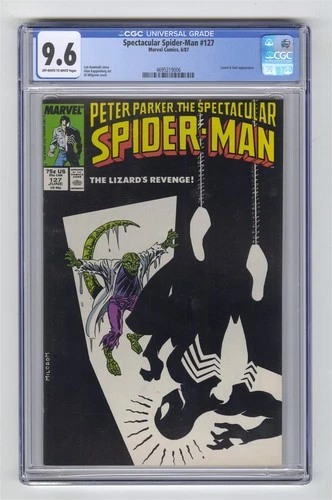 Spectacular Spider-Man #127 CGC 9.6 HI GRADE Symbiote Peter Parker Scarce!