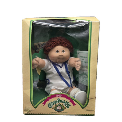 1985 Cabbage Patch Kids Doll Boy Kendall Rocky Sailor Outfit Coleco In Box