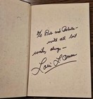 Vintage 1981 ~ SIGNED ~ Louis L'Amour  SACKETT  Leatherette 1st Printing
