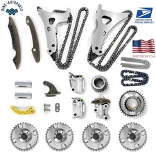 3.0L 3.5L Timing Chain Kit & Camshaft Adjusters For M276 Mercedes W212 A207 W221