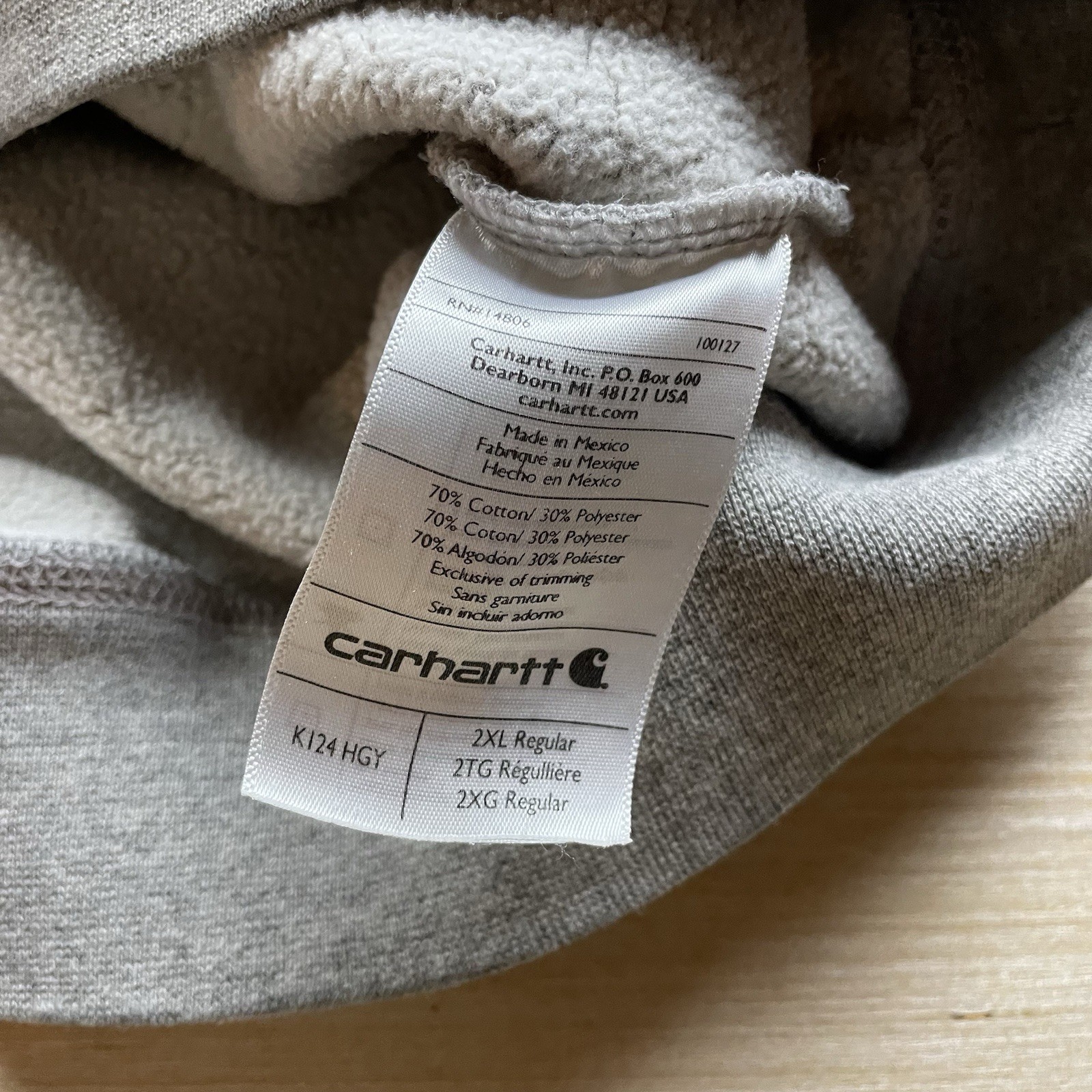 Carhartt Original Fit Sweatshirt XXL Vintage Y2K Heavy V Stitch K124