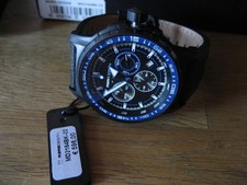 MOMO DESIGN Uhr Pilot MD2164BK-22 Blau Chrono 46mm Swiss Made RAR