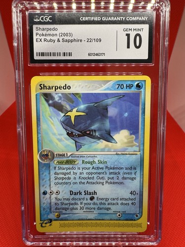Sharpedo graded CGC 10 for sale on eBay