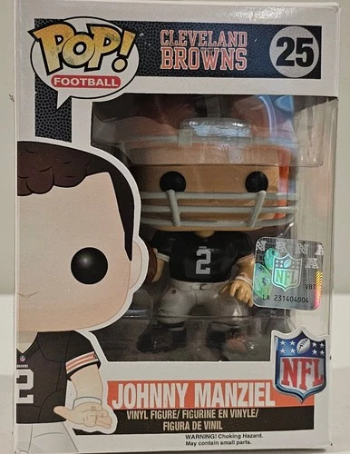 MINT Funko Pop Johnny Manziel NFL 25 Cleveland Browns Football VAULTED VHTF