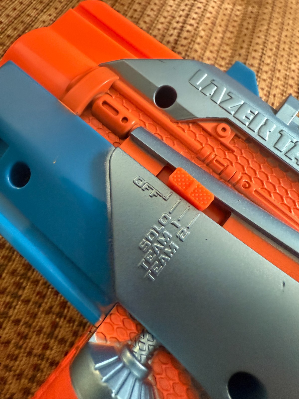 NERF Phoenix LTX Lazer Tag Gun Blue Tested and Working