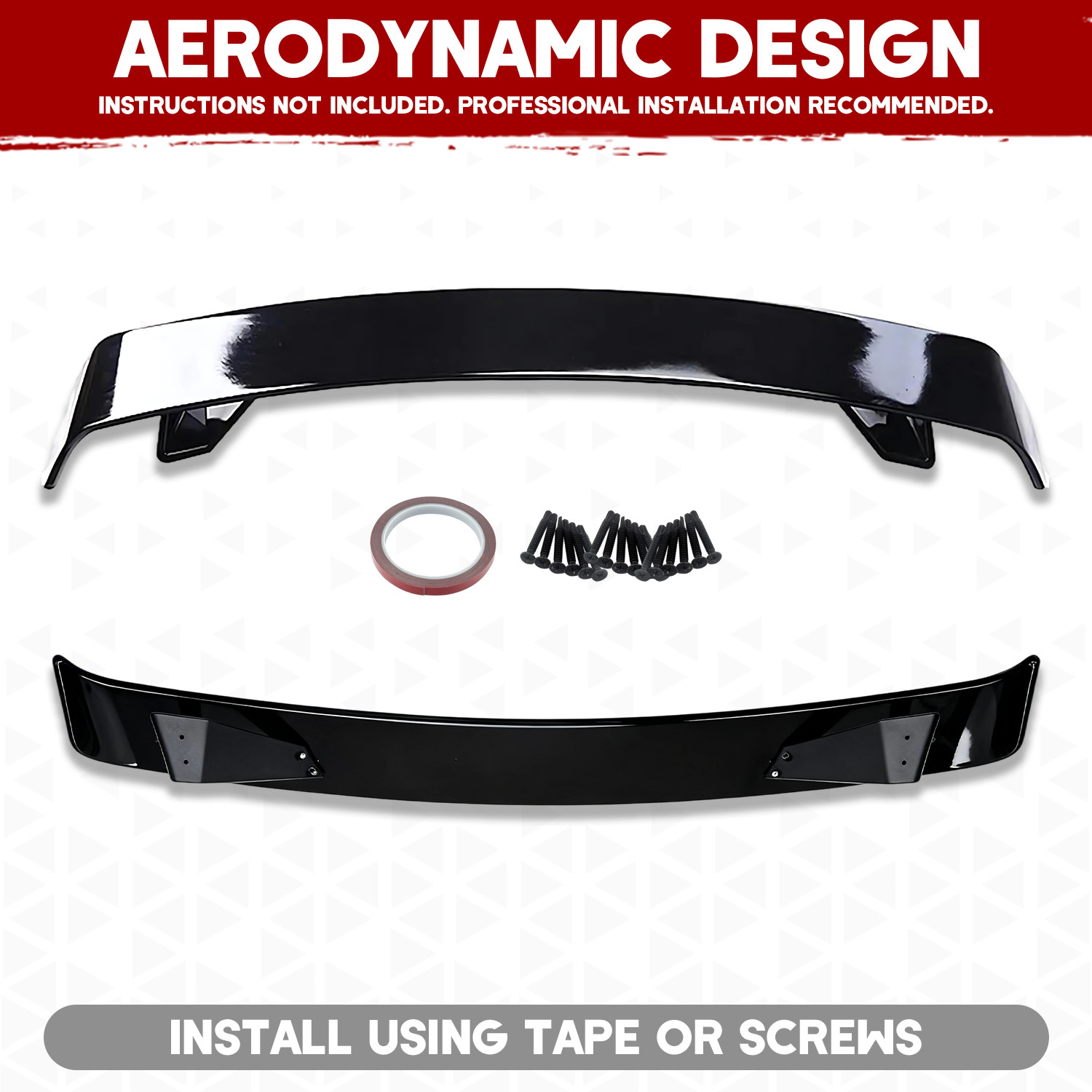 Gloss Black 52in Rear Spoiler Wing Truck GT style ABS For Maserati Quattroporte