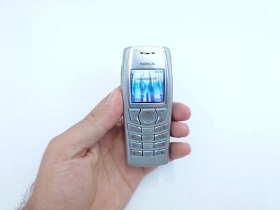 Nokia 6610 NHL-4U silber (entsperrt) Handy Simple Basic Klassiker Retro