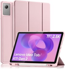 Case for Lenovo Idea Tab 11" 2025 with Pencil Holder, Shockproof TPU Back Cover