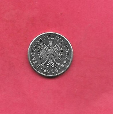 POLAND POLISH Y280 2014 UNC-MINT BU-UNCIRCULATED  20 GROSZY  COIN