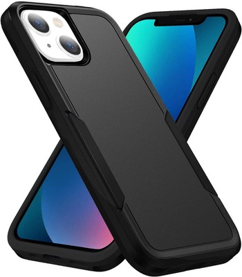 Designed for iPhone 13 Case, Heavy Duty Protection 13, Black 