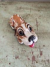 VINTAGE 1950's TIN LITHO FRICTION DOG MADE IN JAPAN BEAGLE