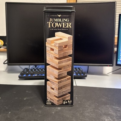 Jumbling Tower - Strategy Wood Block Stacking Game Family Game Night