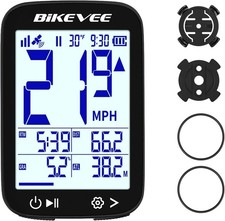 Wireless GPS Bike Computer, 2.4' Screen, 650mAh, IPX7 Bicycle Speedometer