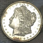1896 Morgan Silver Dollar Brilliant Uncirculated Cameo With Mirrors