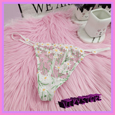 NWT Victoria  s Secret Dream Angels Mesh Floral String Bikini Small