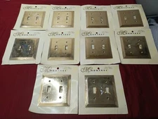 (10) Vintage American Tack Hardware Wall Plate 2 Switch Plate 8004TT Montage