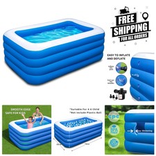 Versatile Inflatable Pool, 70x55x29 in - Use ...