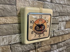 VTG INGRAHAM BORDENS ICE CREAM-ELSIE ADVERTISING DINER KITCHEN WALL CLOCK SIGN