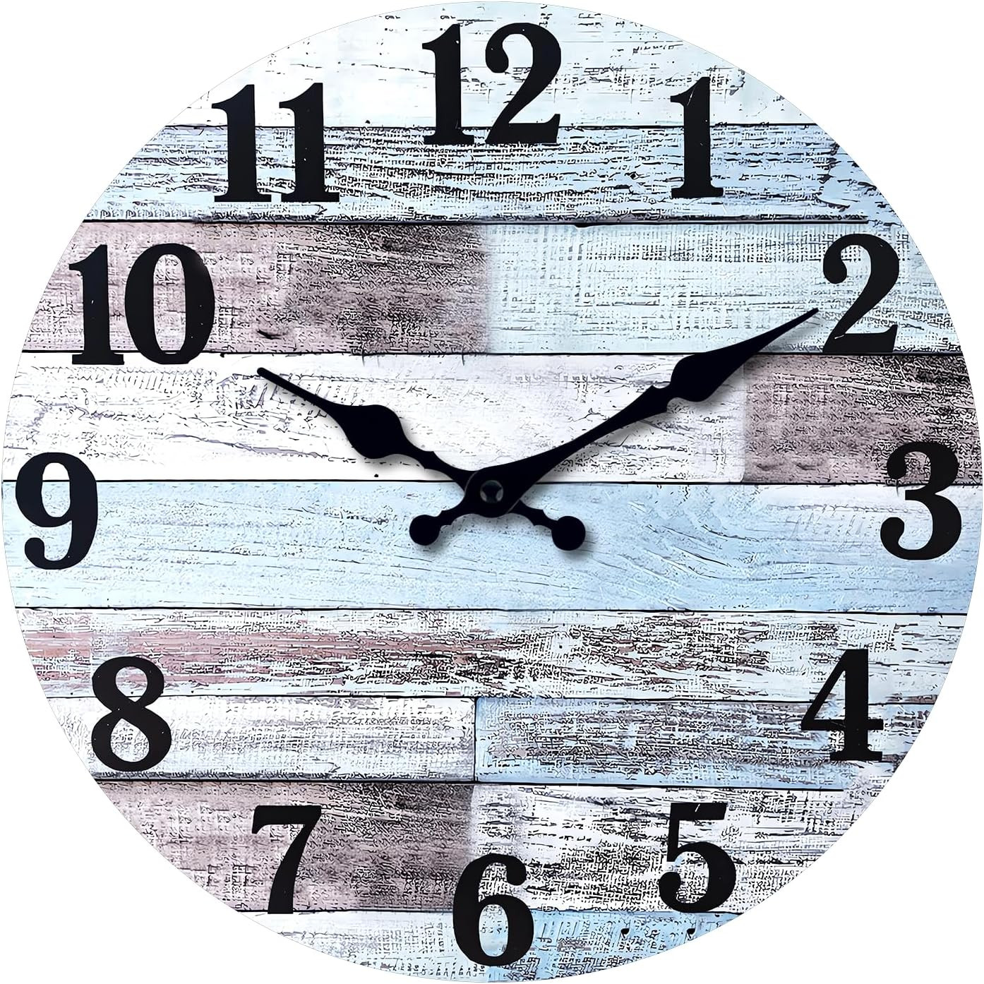 For Living Room Decor Farmhouse Wall Clocks Battery Operat