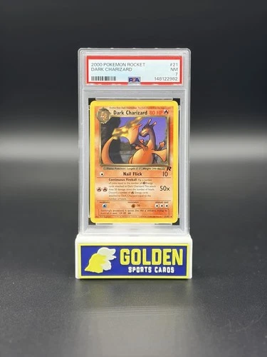 2000 POKÉMON ROCKET DARK CHARIZARD PSA 7 NEAR MINT WOTC TCG