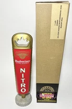 Budweiser Nitro Pour Tutor Crown Beer Tap Handle 11” Tall - Brand New In Box!