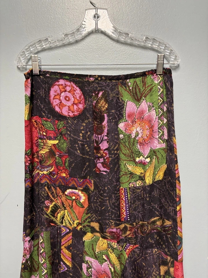 Falda midi floral de retazos fluidos caprichosa de Chico’s de colección ver descripción y fotos Foto 2 de 4