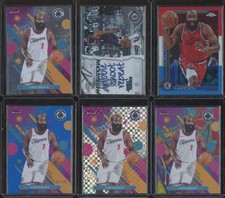 2025-26 Topps Finest Chrome LOT x6 JAMES HARDEN Oil Spill Blue /150 RWB X DTS1