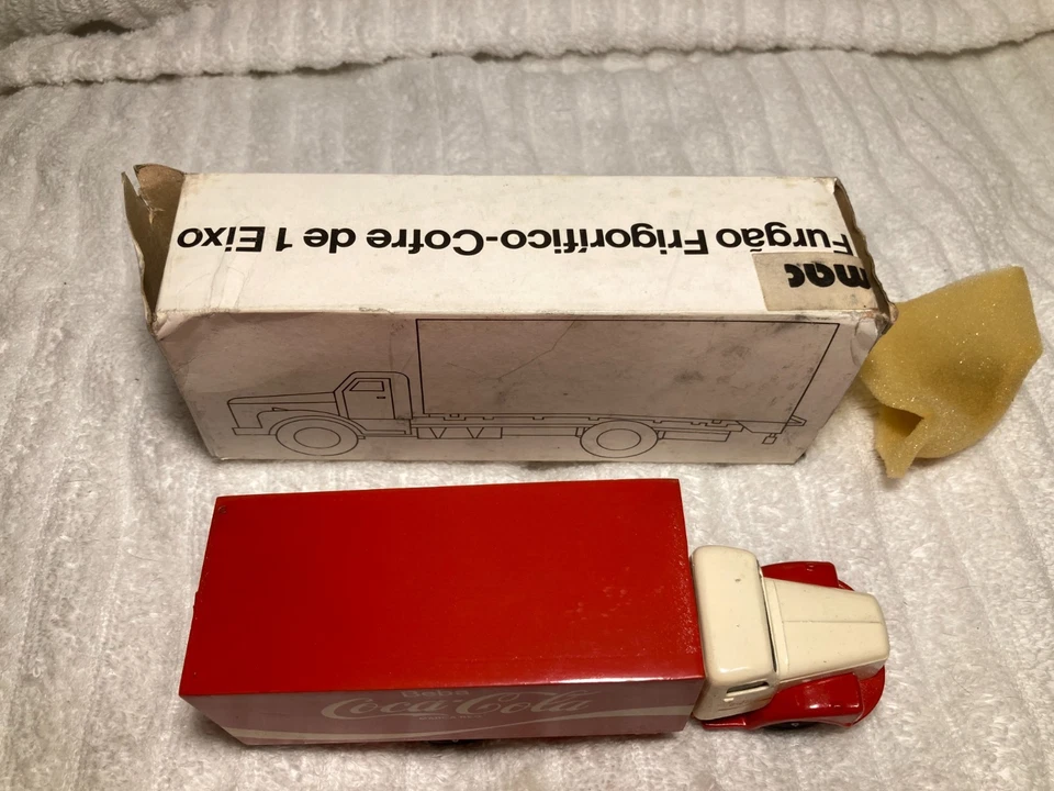 Rare JUE Minimac Brasil Scania Vabis Truck Container Beba Coca Cola 1:50 NIB - Image 2 of 4
