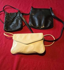 Lot Of Three Leather Handbags Purses - Nine West, Bechamel, Other