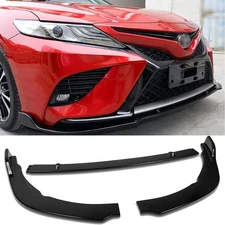 Gloss Black Front Bumper Lip Splitter Spoiler For Toyota Camry SE XSE 2018-2022