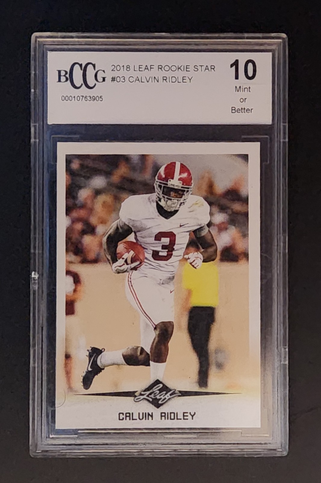 2018 Leaf Rookie Star #03 Calvin Ridley BCCG GR 10