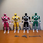 Lot Of 4 Vintage Bandai 1993 Mighty Morphin Power Rangers "Flip Head" Figures S1