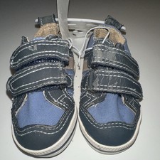 Koala Kids Unisex Baby Toddler Sneaker Blue Gray Hook Loop Synthetic 2