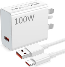 100W USB Plug Turbo Charger for Xiaomi 17 Pro Max 15 14 Ultra POCO F6 X7 F7 Pro
