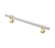 10 Pack Satin Nickel  Gold Cabinet Pulls 6-1/4   160mm Hole Centers