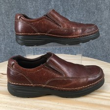 G.H. Bass Samuel Loafers Mens 8M Brown Pebbled Leather Slip On Casual Comfort