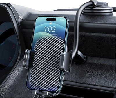 Car Phone Holder - Flexible Gooseneck Long Arm Phone Mount for Windshield